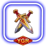 ทดลองเล่นสล็อต Forge of Wealth สัญลักษณ์ ดาบคู่