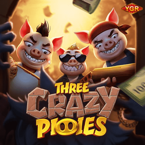 เกมสล็อตฟรี Three Crazy Piggies เกมฮิตแตกง่าย-min